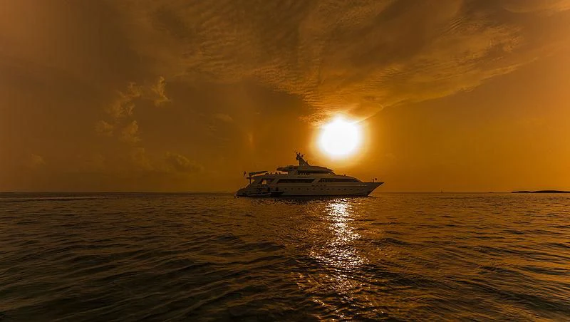 a boat in the water aboard ISLAND HEIRESS Yacht for Charter