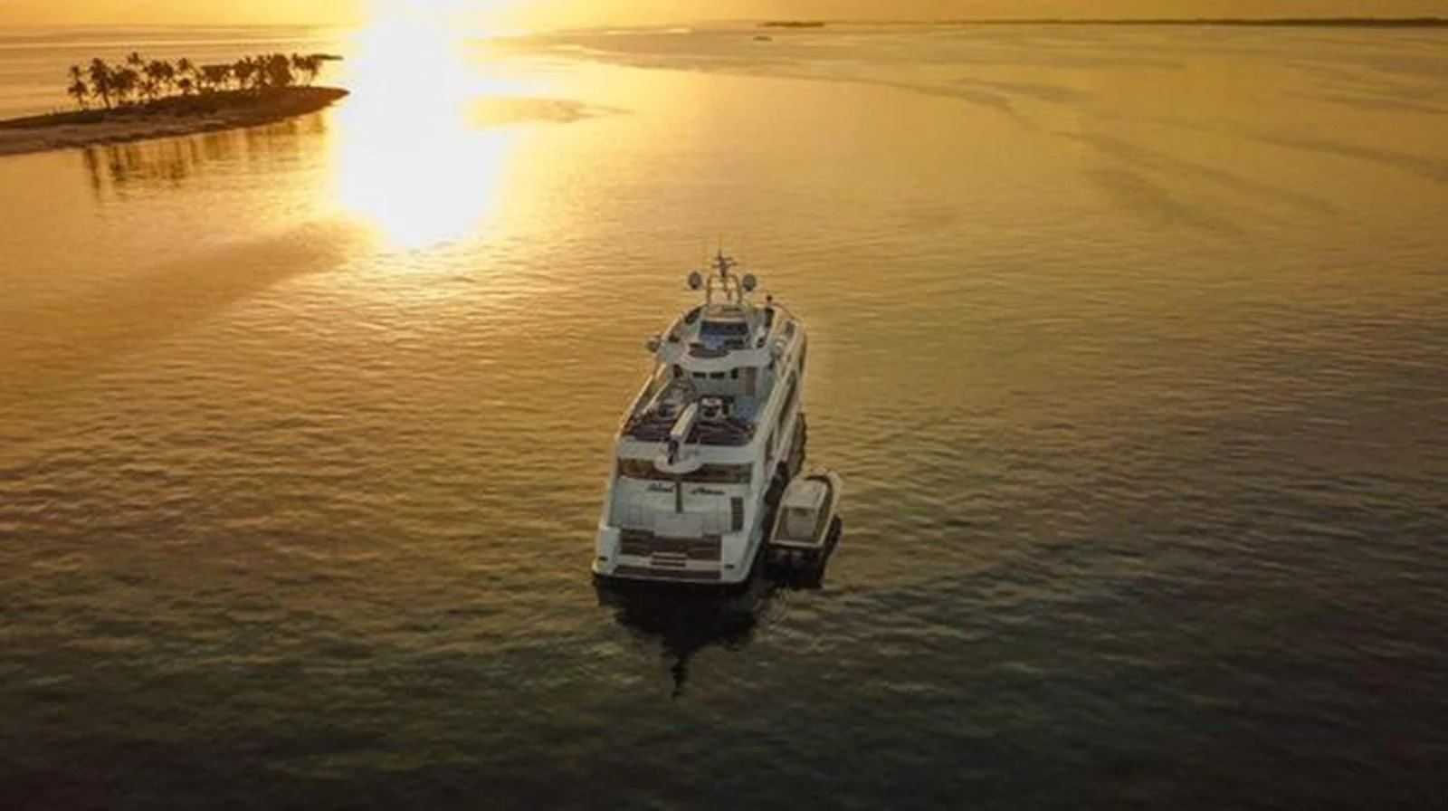 a boat on the water aboard ISLAND HEIRESS Yacht for Charter