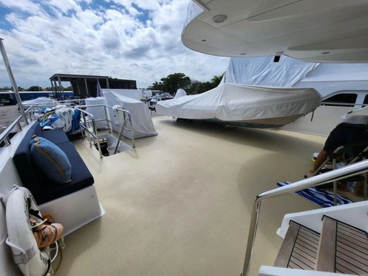 a boat on the beach aboard ISLAND HEIRESS Yacht for Charter