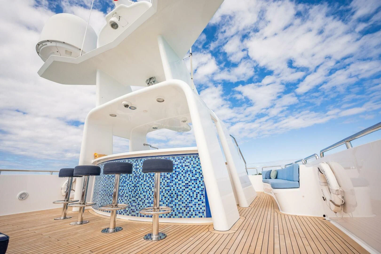 a boat on the water aboard ISLAND HEIRESS Yacht for Charter