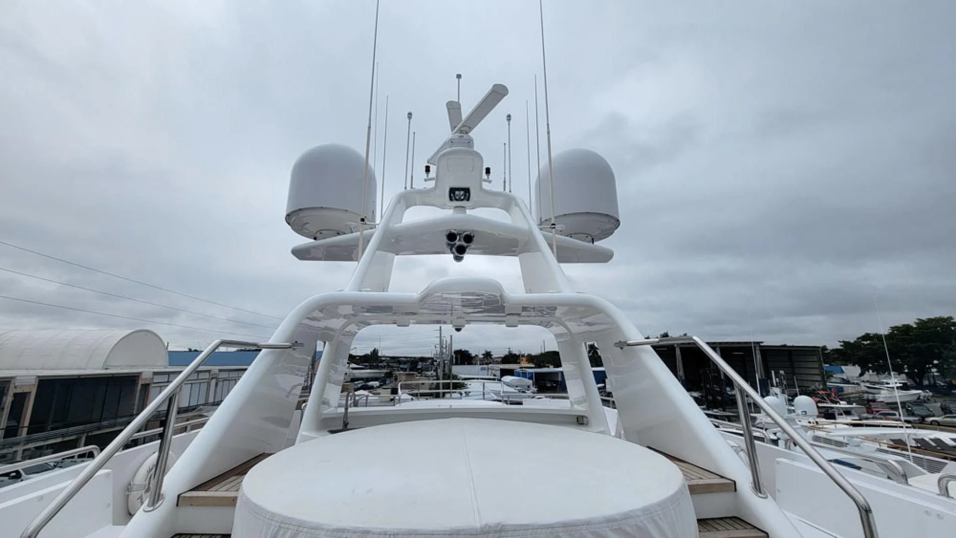 a white boat with a white sail aboard ISLAND HEIRESS Yacht for Charter