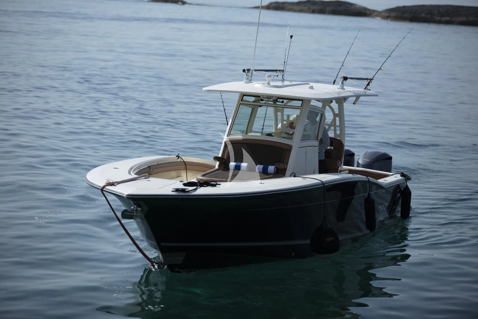 a boat on the water aboard ISLAND HEIRESS Yacht for Charter