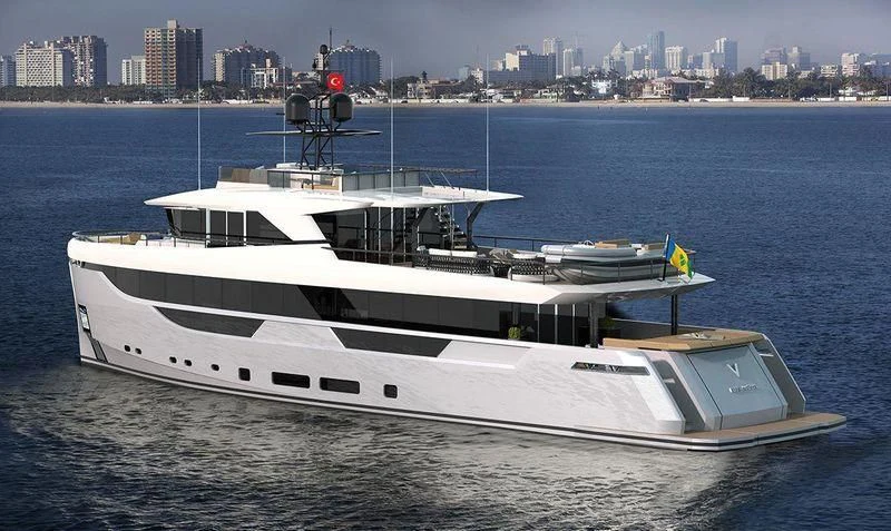 a boat on the water aboard EBYSHINE Yacht for Sale