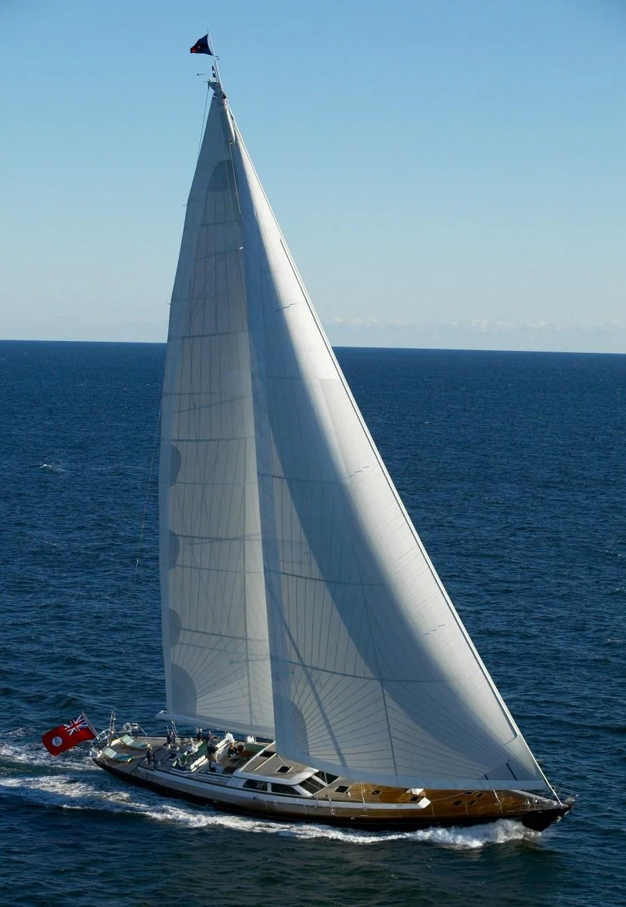 a sailboat on the water aboard WHISPER Yacht for Sale