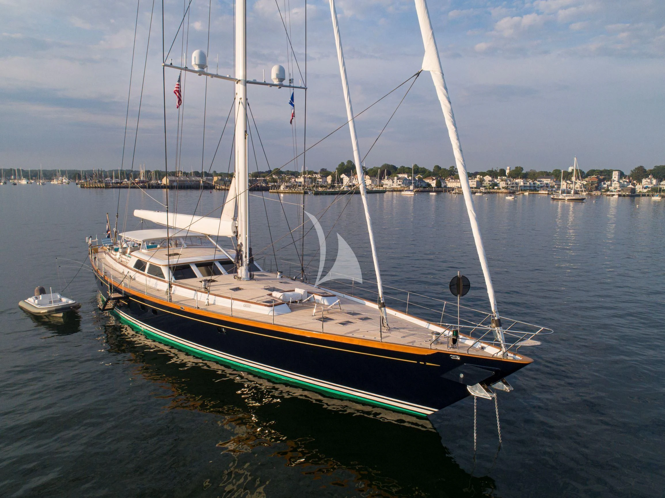 a boat on the water aboard WHISPER Yacht for Sale