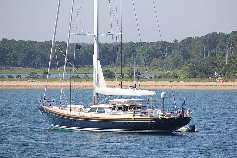 a boat on the water aboard WHISPER Yacht for Sale