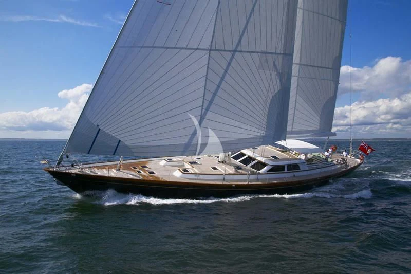 a boat on the water aboard WHISPER Yacht for Sale