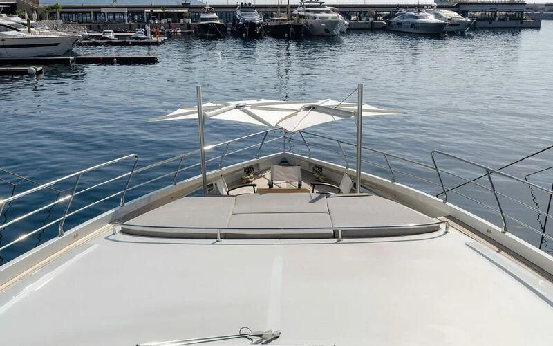 a boat on the water aboard NEW VOGUE Yacht for Sale