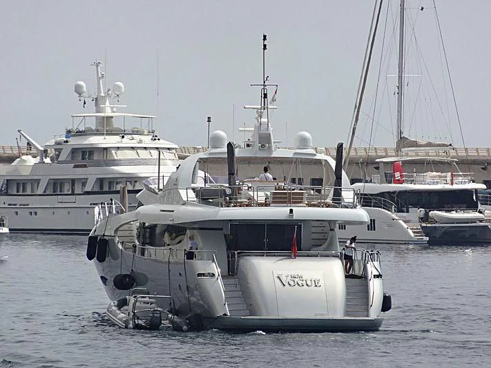 a group of boats in the water aboard NEW VOGUE Yacht for Sale