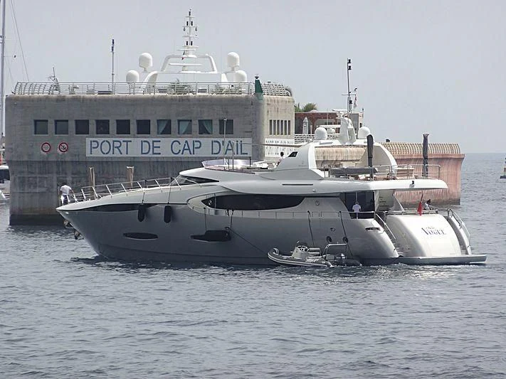 a large boat in the water aboard NEW VOGUE Yacht for Sale