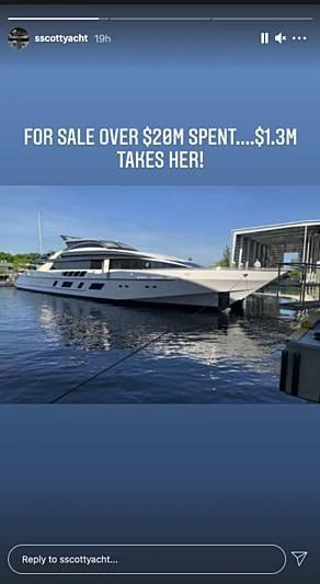 a boat on the water aboard MIRAGE Yacht for Sale