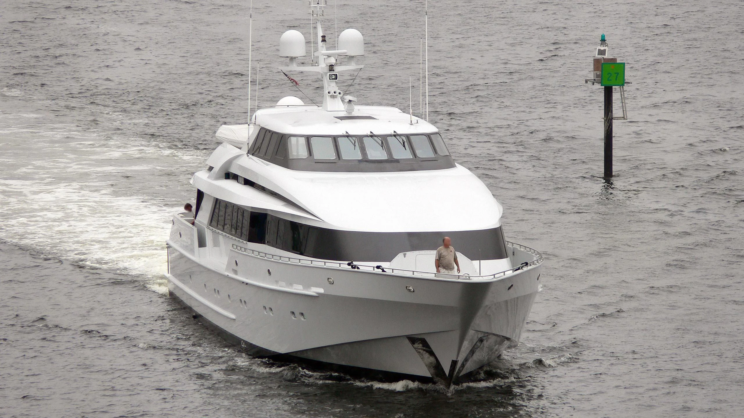 a boat on the water aboard MIRAGE Yacht for Sale