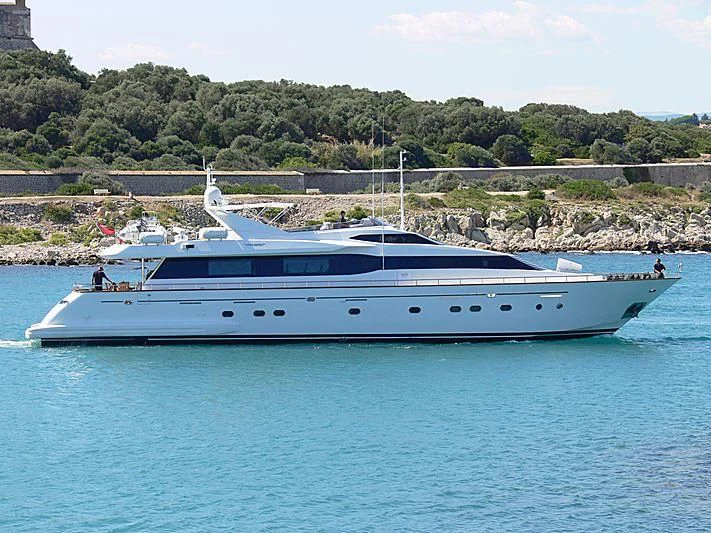 a boat in the water aboard GREAT HOPE Yacht for Sale