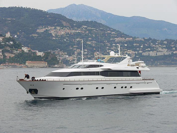 a boat on the water aboard GREAT HOPE Yacht for Sale