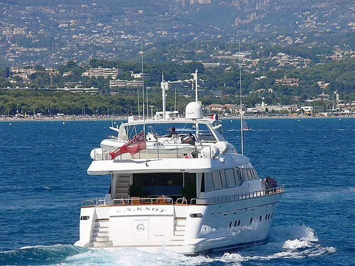 a boat on the water aboard GREAT HOPE Yacht for Sale