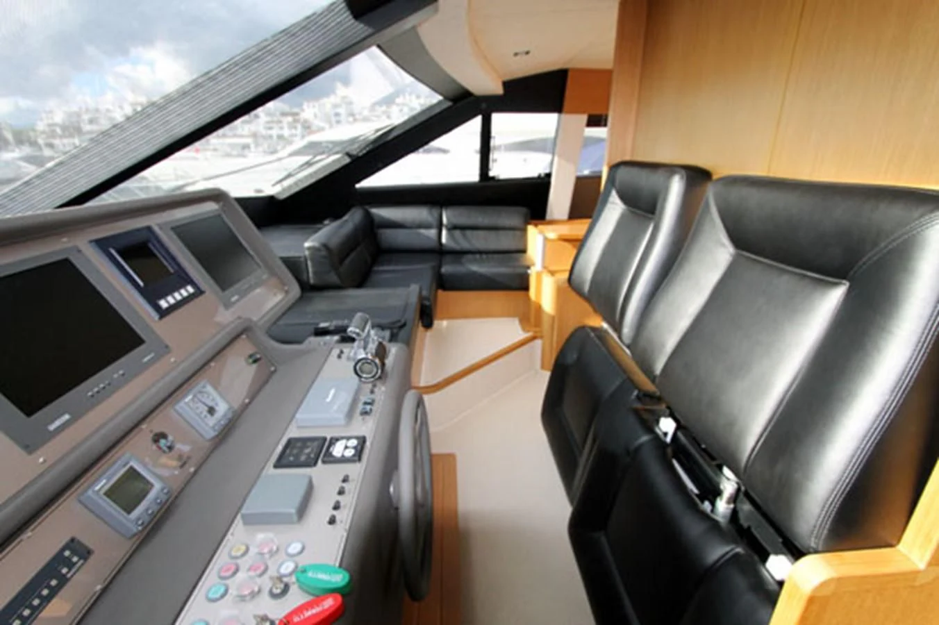 inside of a car aboard ARGO Yacht for Sale