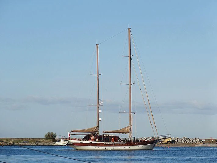 a sailboat on the water aboard DON CHRIS Yacht for Sale