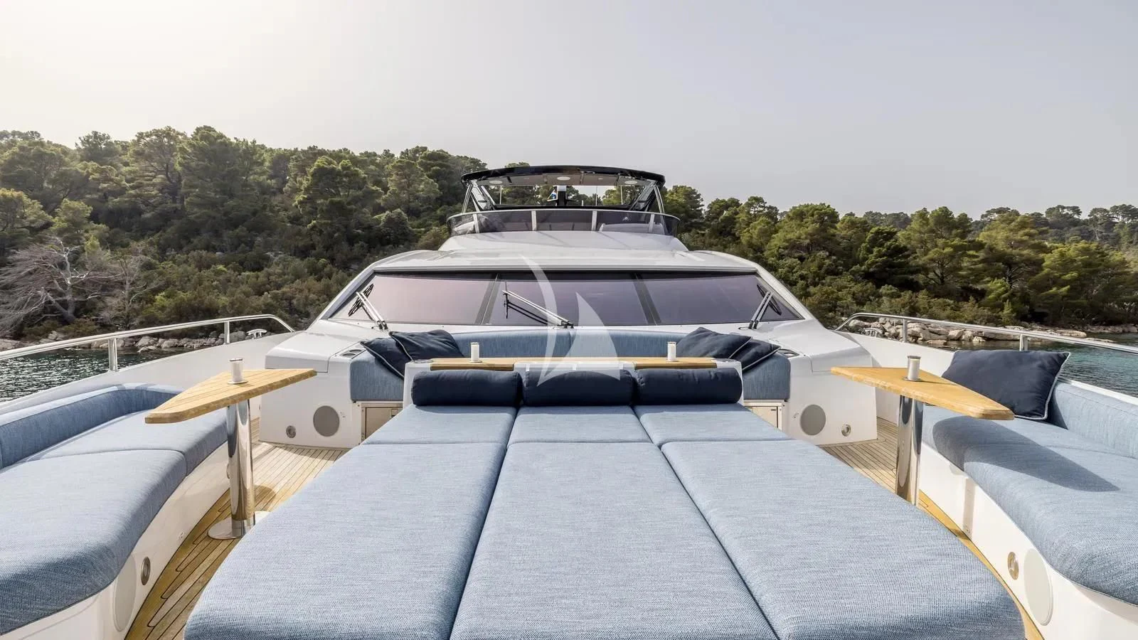 a boat on a deck aboard EXIT Yacht for Sale