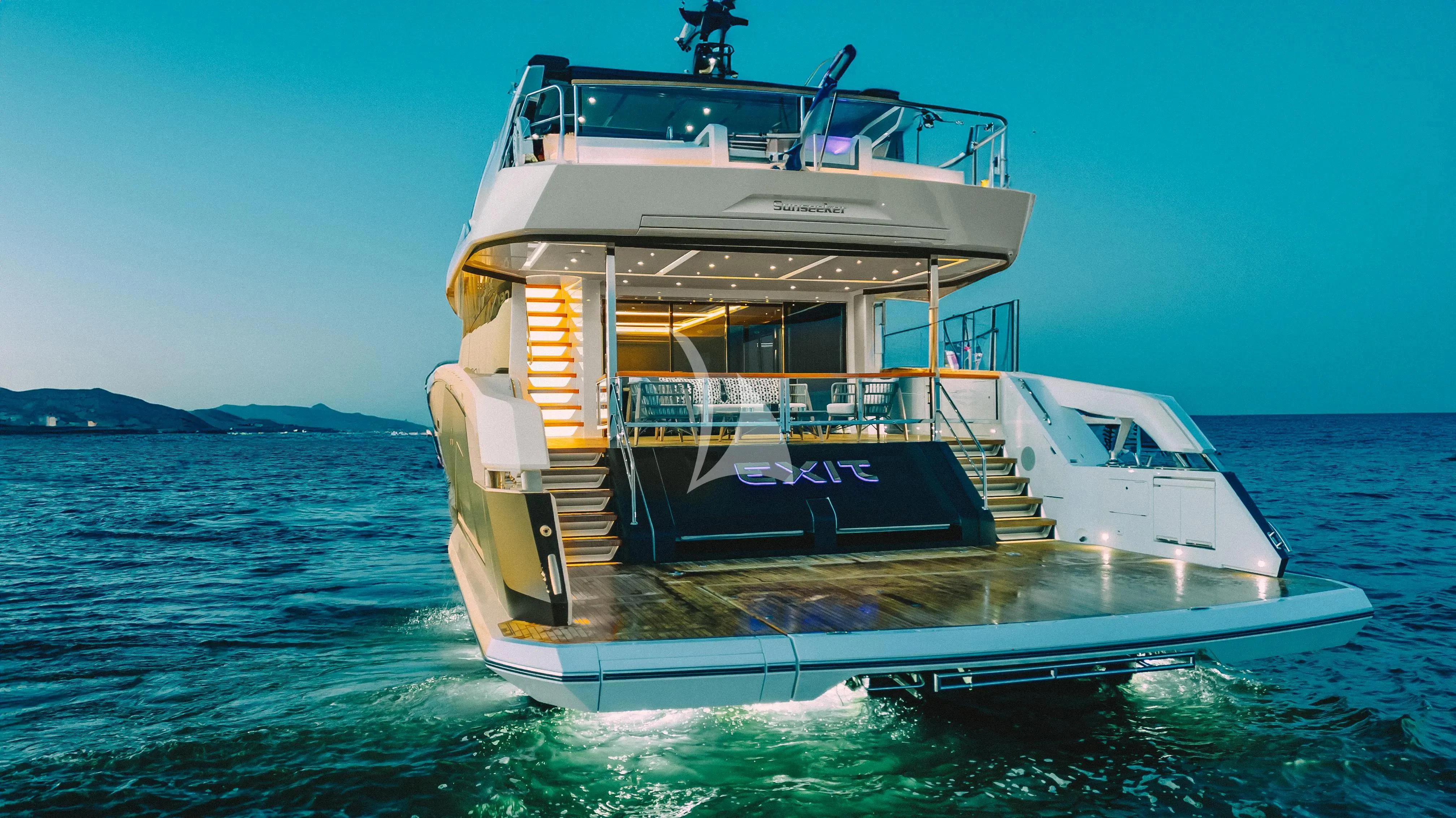 a boat on the water aboard EXIT Yacht for Sale