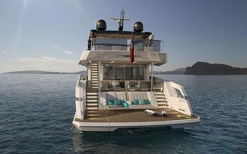 a boat in the water aboard EXIT Yacht for Sale