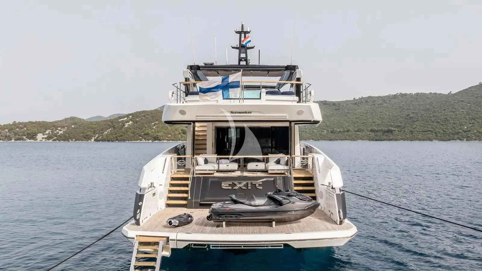 a boat on the water aboard EXIT Yacht for Sale