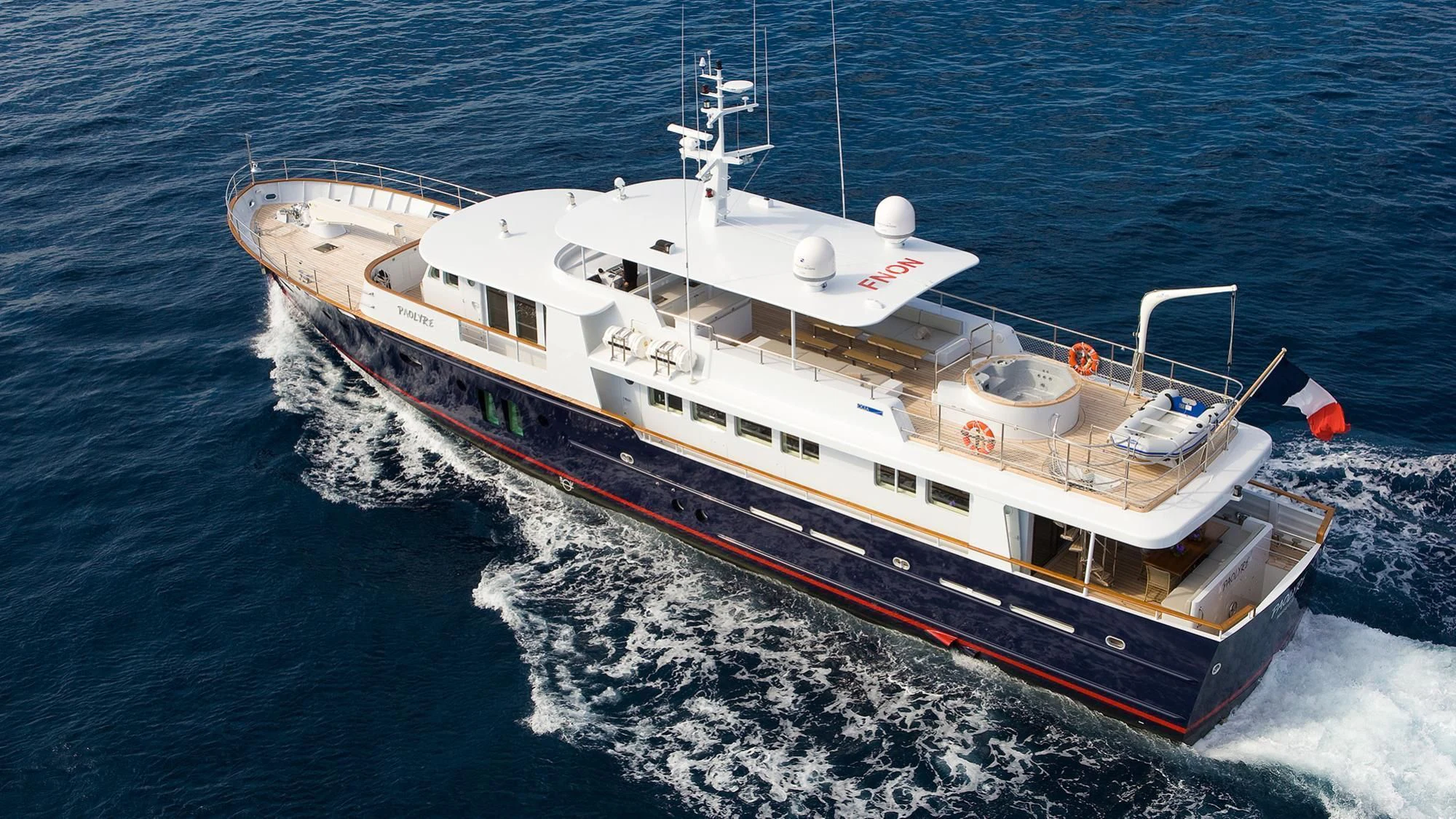 a boat on the water aboard PAOLYRE Yacht for Sale