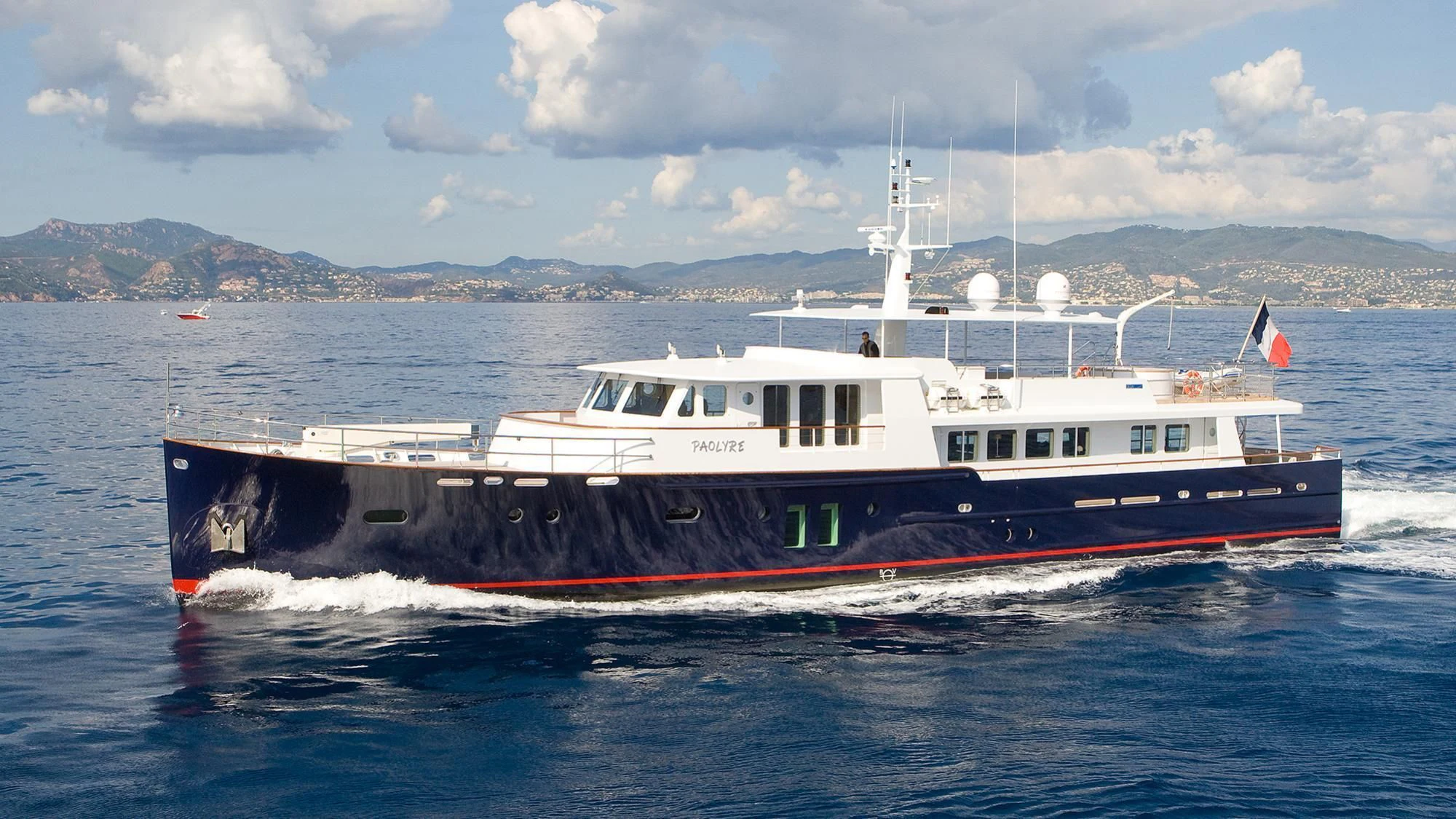 a boat on the water aboard PAOLYRE Yacht for Sale