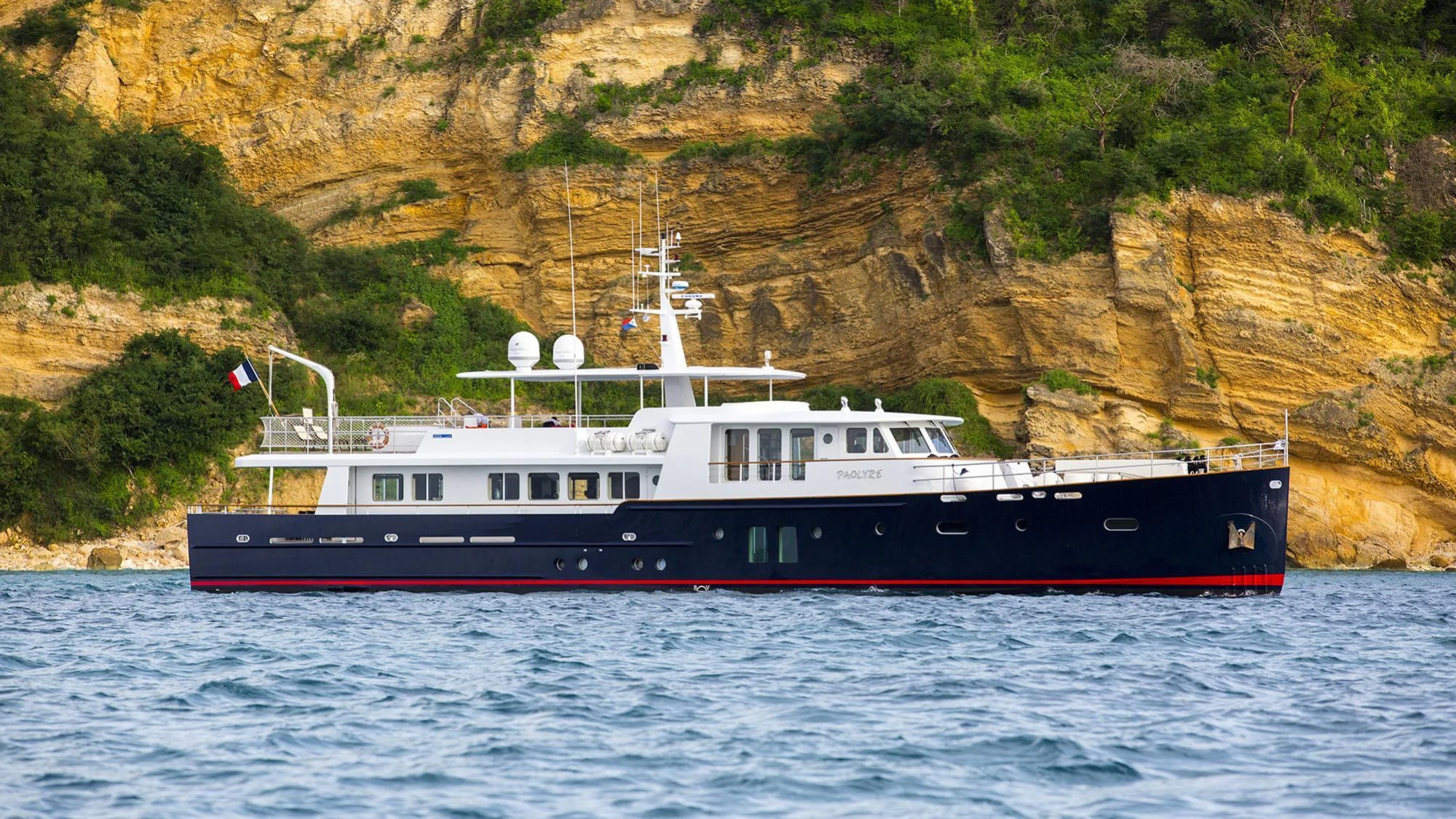 a boat on the water aboard PAOLYRE Yacht for Sale