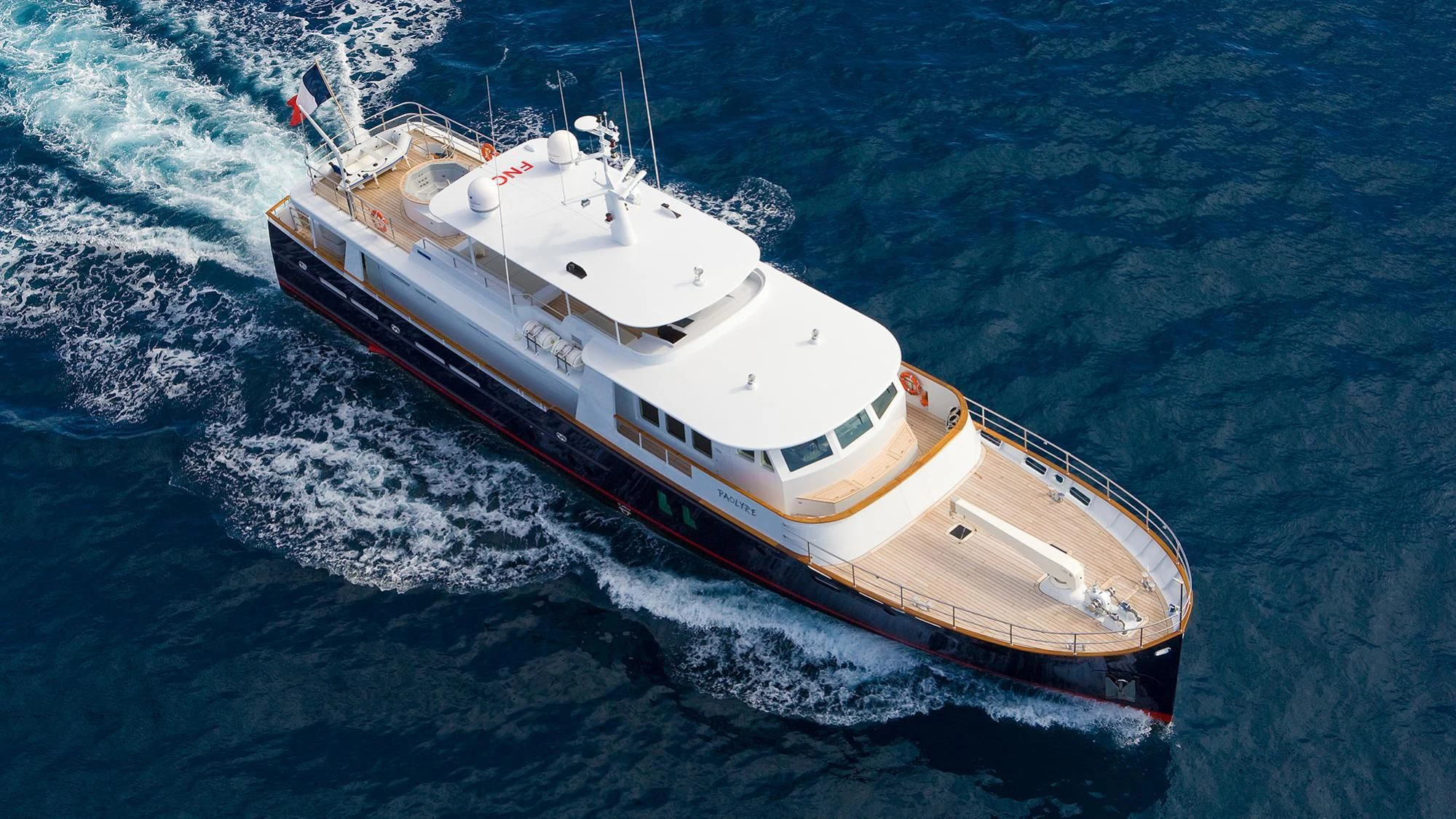 a boat in the water aboard PAOLYRE Yacht for Sale
