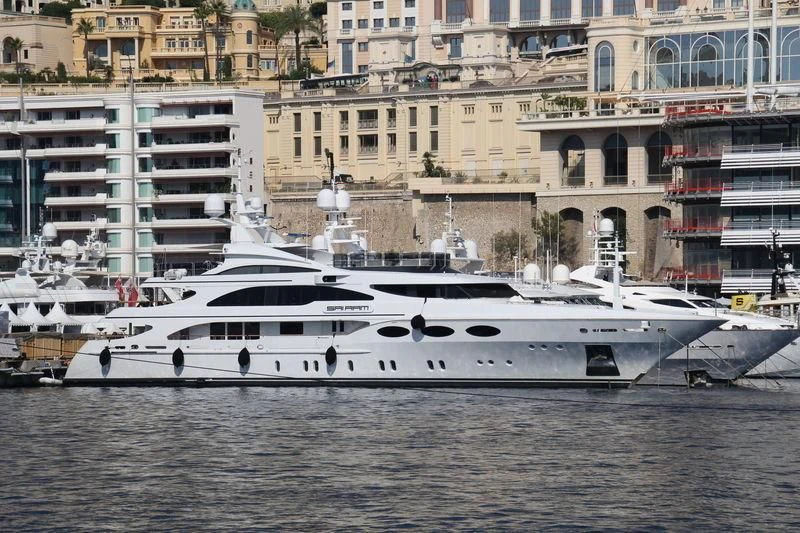 a boat on the water aboard MY FALCON Yacht for Sale