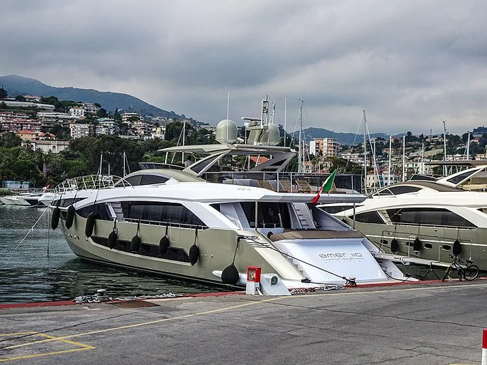 a group of boats are parked on the side of a road aboard MELT Yacht for Sale
