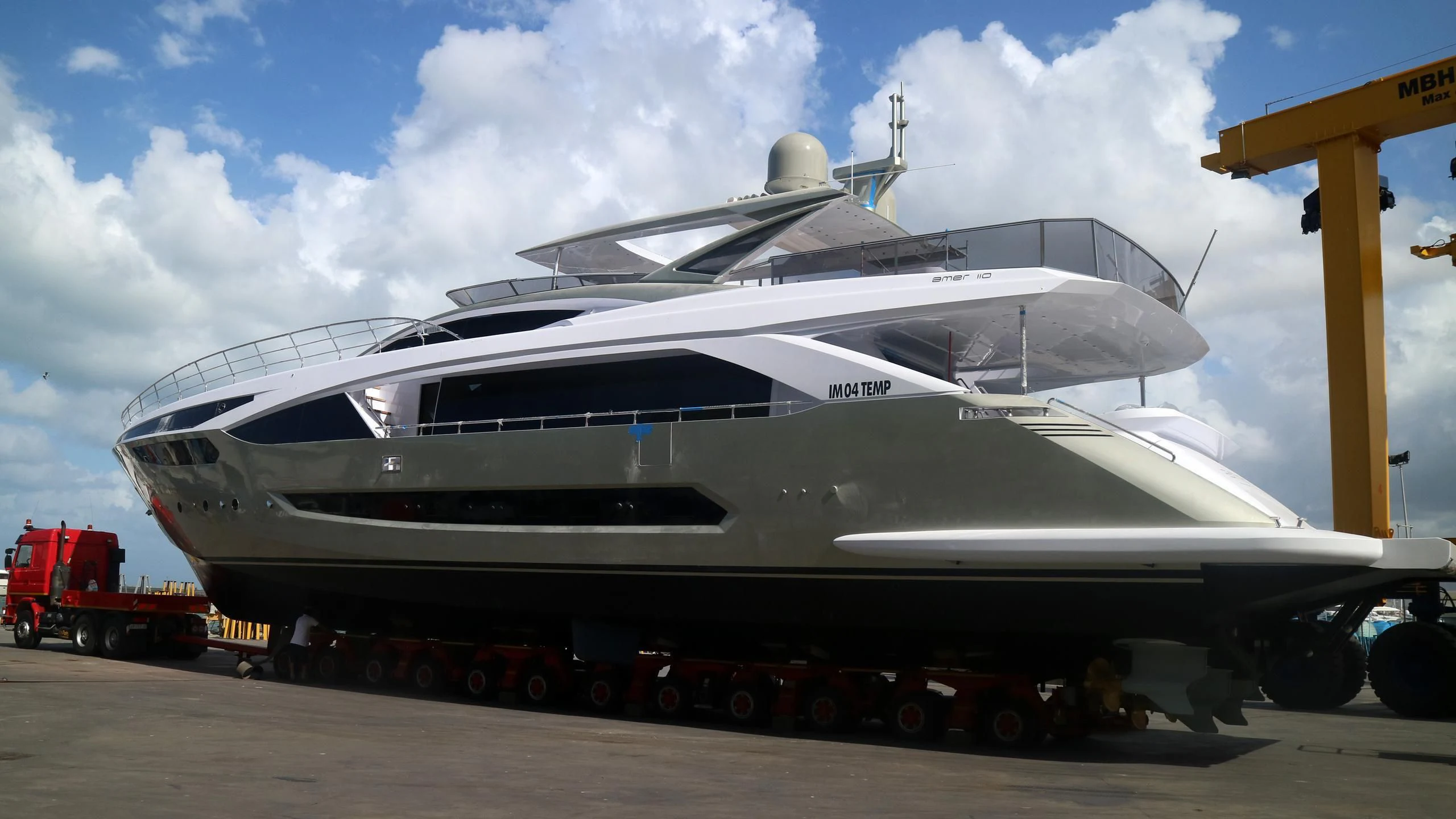 a large white ship aboard MELT Yacht for Sale