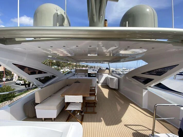 a large building with a large glass ceiling aboard MELT Yacht for Sale