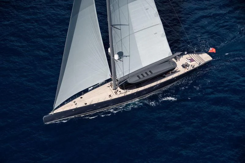 a white sailboat on the water aboard NGONI Yacht for Sale