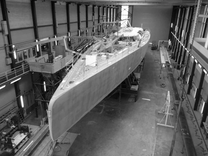 a large machine in a factory aboard NGONI Yacht for Sale