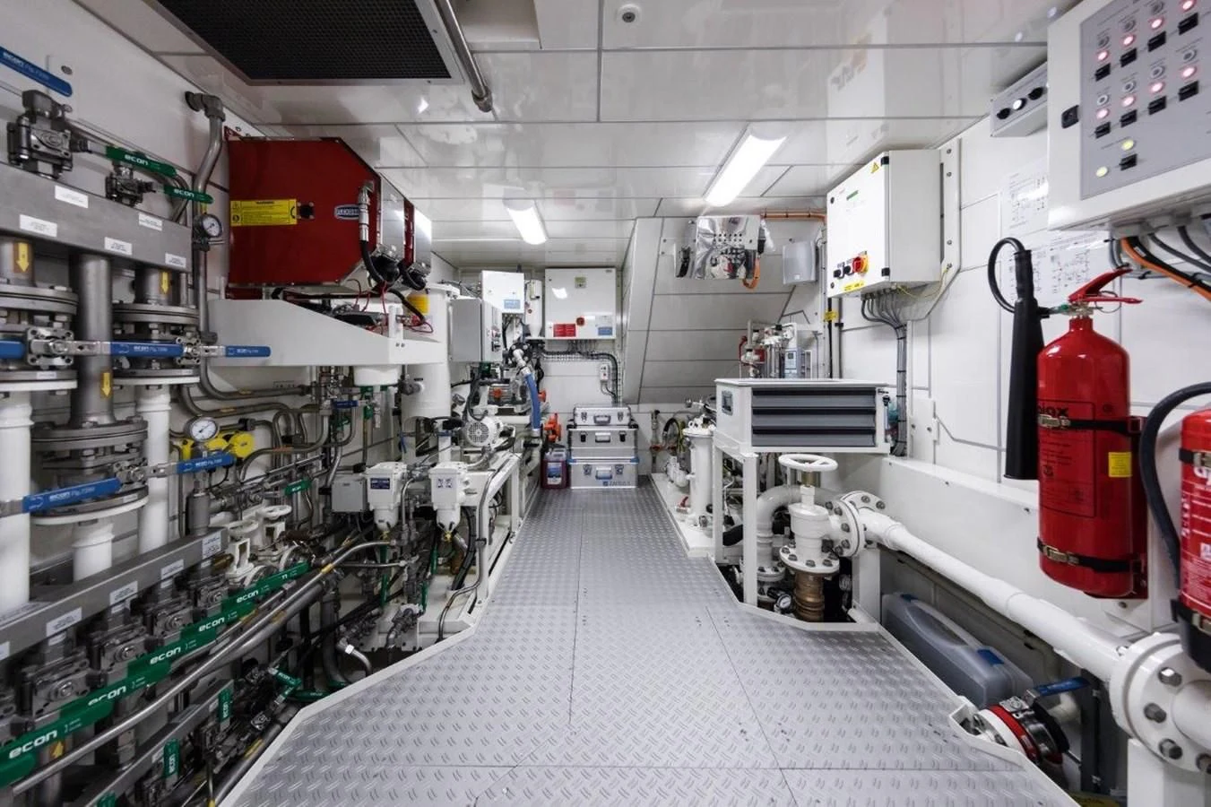 a room with several machines aboard NGONI Yacht for Sale