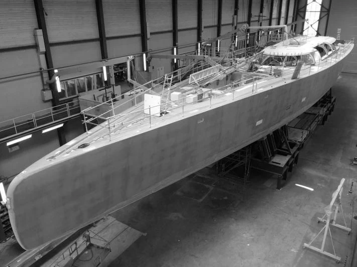 a large metal boat aboard NGONI Yacht for Sale