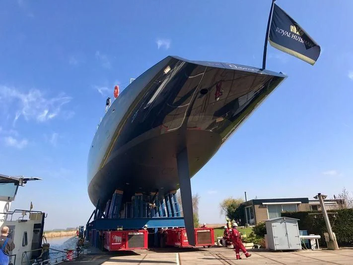 a large metal object with a sign on top aboard NGONI Yacht for Sale