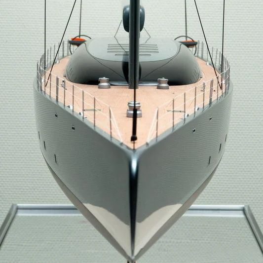 a model of a ship aboard NGONI Yacht for Sale