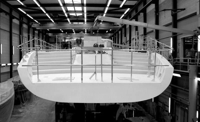 a large factory with many machines aboard NGONI Yacht for Sale