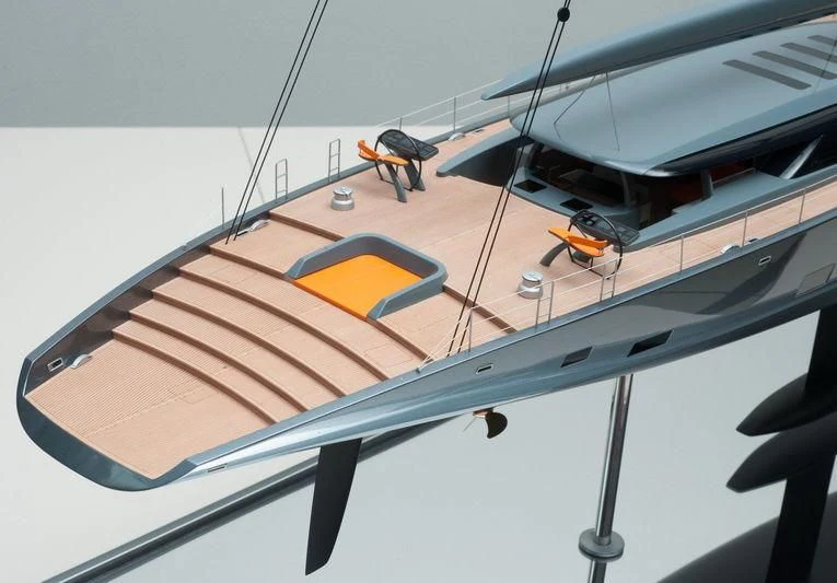 a table with a chair and a desk aboard NGONI Yacht for Sale