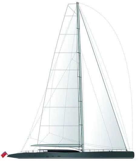 a tall bridge with a red flag aboard NGONI Yacht for Sale