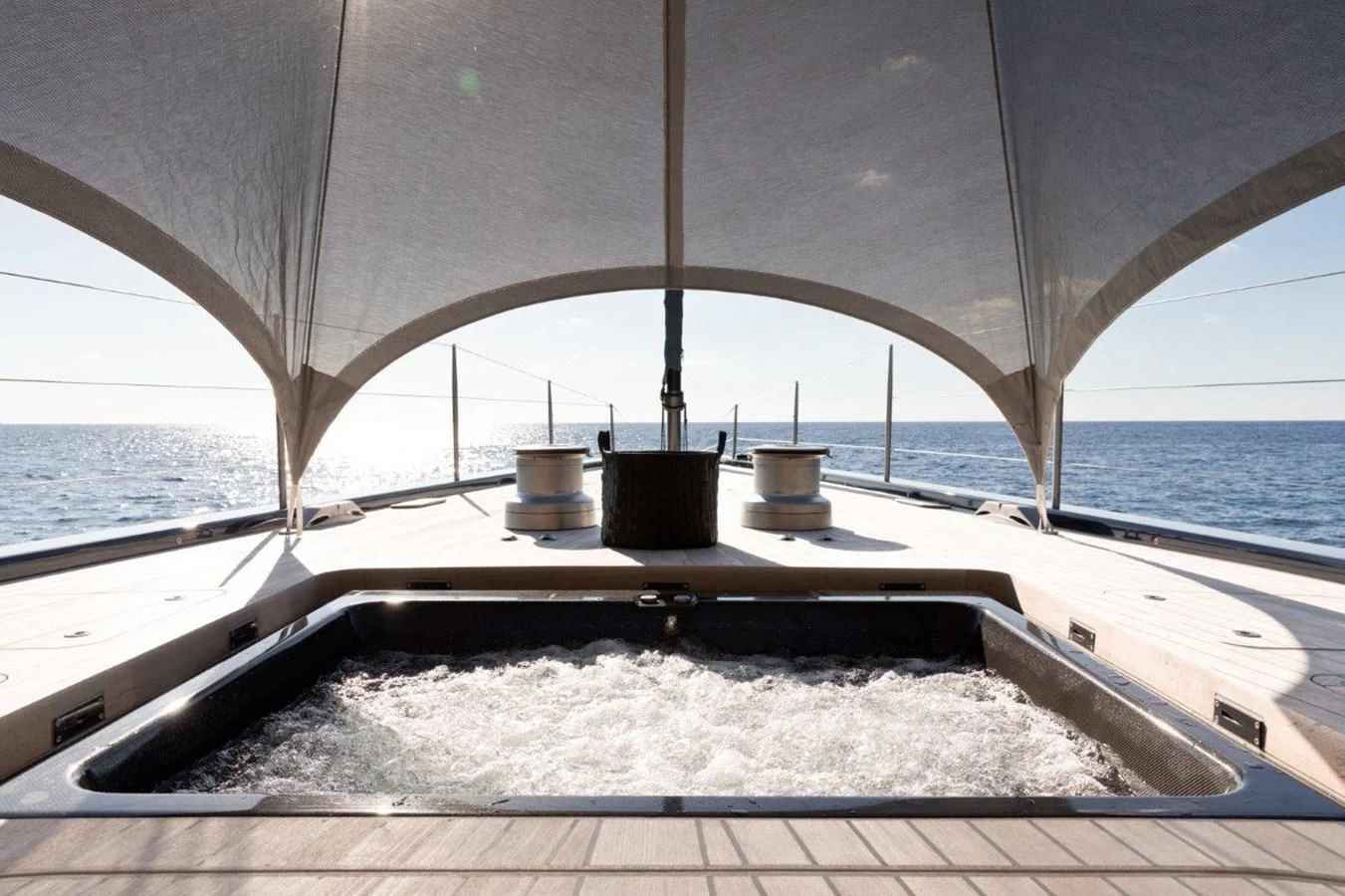 a large boat on a body of water aboard NGONI Yacht for Sale