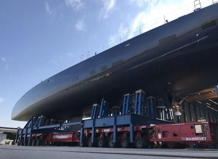 a train on the railway tracks aboard NGONI Yacht for Sale
