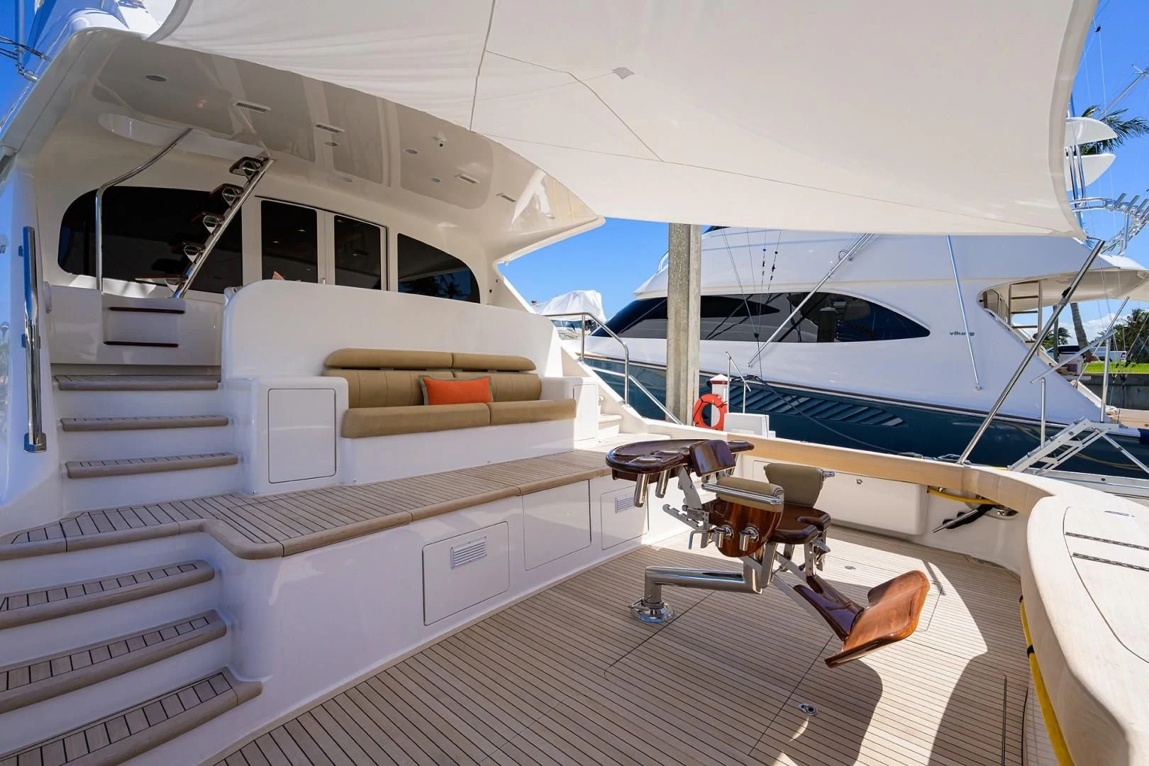 a boat on the water aboard SWEETUMS Yacht for Sale