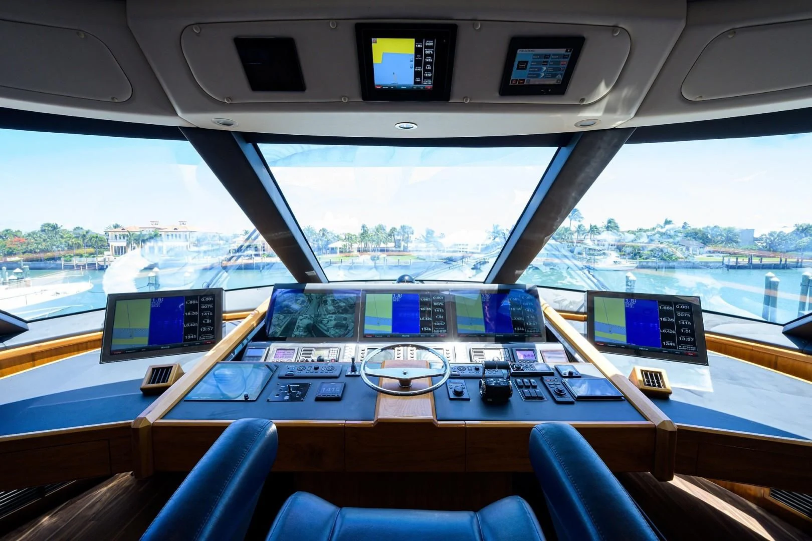 inside of a car aboard SWEETUMS Yacht for Sale