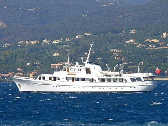 a boat in the water aboard SECRET LIFE Yacht for Sale
