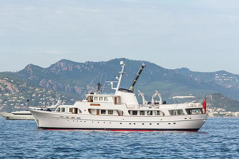 a boat in the water aboard SECRET LIFE Yacht for Sale