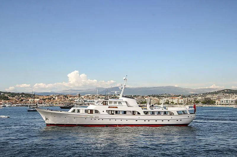 a boat in the water aboard SECRET LIFE Yacht for Sale