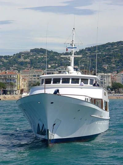 a boat in the water aboard SECRET LIFE Yacht for Sale
